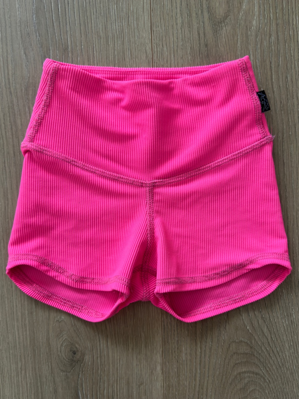 Tiger Friday - Girls Hot Pink Ribbed Dance Shorts